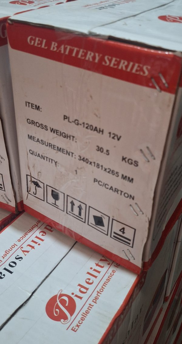 Fidelity 120ah 12v Drycel Inverter Battery