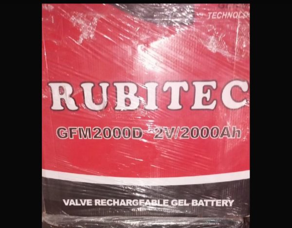 Rubitech 2000ah 2v AMG Inverter Battery
