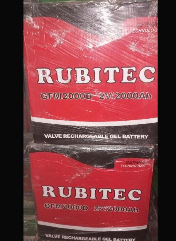 Rubitech 2000ah 2v AMG Inverter Battery