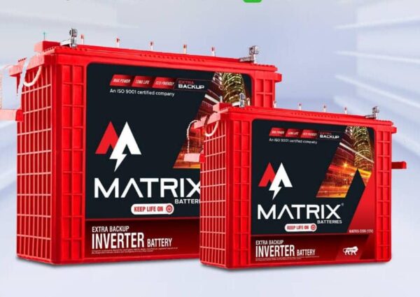 Matrix 220ah Tubular Battery