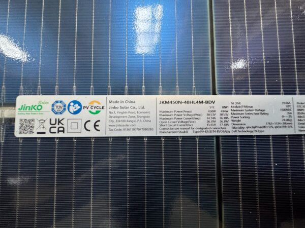 Jinko 450 Watt Solar Panel